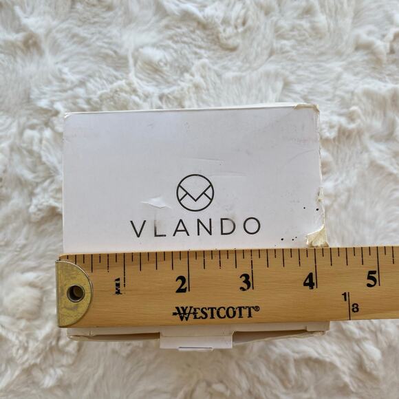 Vlando Travel Jewelry Organizer Box Small Pink Pearl Multi Compartment 4X4 inch - Picture 11 of 13